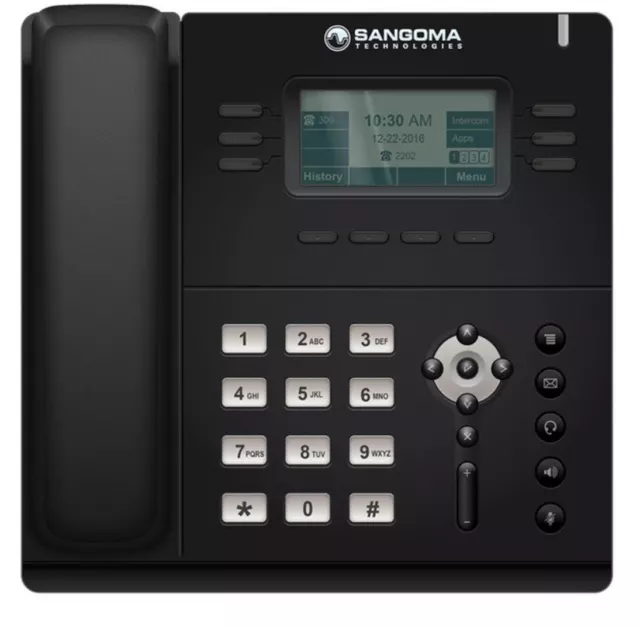 Sangoma VOIP Telefon POE Power over Ethernet IP Festnetz mit Display SIP S405