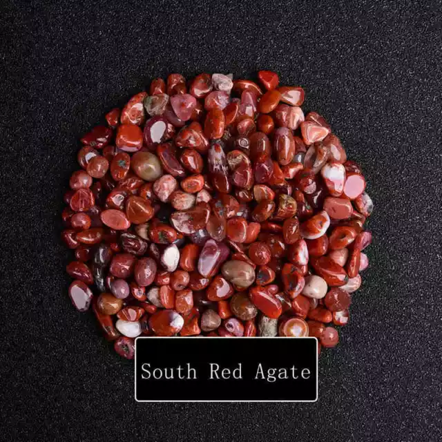 100g Natural Quartz Red Agate Crushed Stone Crystal Rough Chakra Specimen Lot
