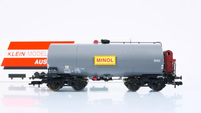 H0 DC KKK Klein Modellbahn 3552 Kesselwagen "MINOL" DR gesupert OVP #2FN257