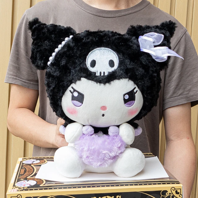 37CM KAWAII CUTE Sanrio Purple Kuromi Stuffed Plush Stuffed Toys Anime