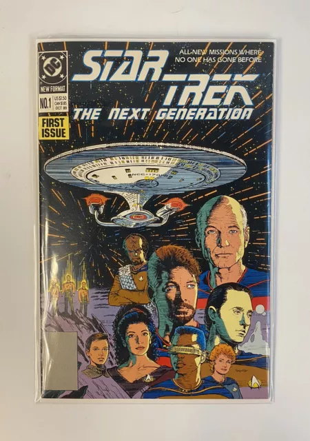Star Trek: The Next Generation 1989 #1 First Issue DC Comics Bagged & Boarded NM