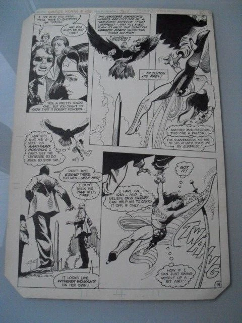 PLANCHE ORIGINALE WONDER WOMAN GENE COLAN dc comics 1983 EUR 2.500,00 ...