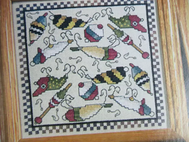 Lures & Bobbers - Magazine cross stitch pattern - Fishing Fisherman