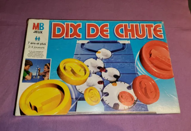 Jeu de société vintage Dix de Chute MB Jeux de 1992 – La Roue du Passé