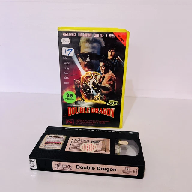 DOUBLE DRAGON MOVIE Vhs Video Tape Martial Arts Robert Patrick Scott