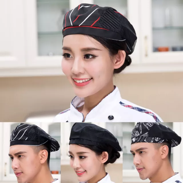 Unisex Chef Hat Kitchen Cooking Food Service Beret Beanie Restaurant Work Cap to