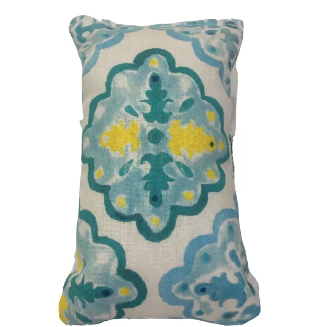 1 X Seatbelt Chemo Port Pillow Comfort Stop Rubbing NEW Handmade Blue / Yellow