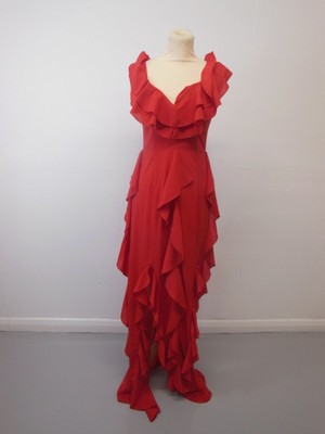 PRETTY LITTLE THING Red Ladies Evening Beautiful Party Dress Size: 8