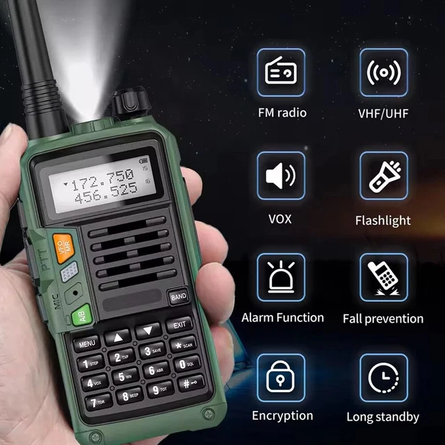 Baofeng UV-S9 PLUS – Ricetrasmettitore Portatile 10W Tri-Band VHF/UHF, 128CH, 2800mAh - Foto 2