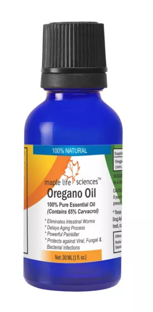 Oregano Oil 100% Pure & Natural Essential Oil 65% Carvacrol Eliminate worms