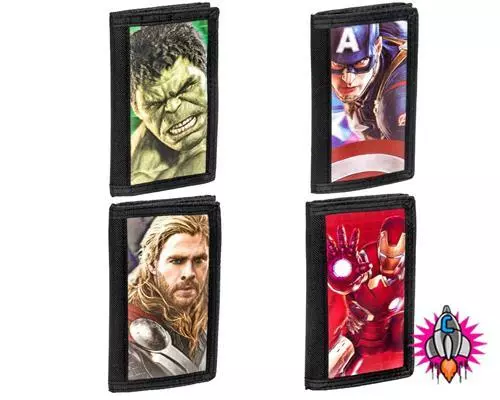 Official Marvel Avengers Age Of Ultron Lenticular Wallet Hulk Iron Man Thor