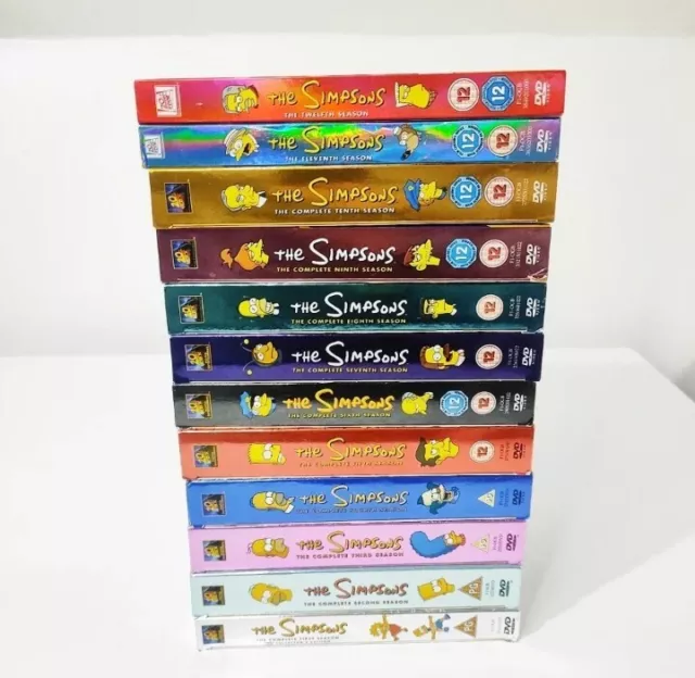 The Simpsons DVD Box Set Bundle Seasons 1-12 Collectors Editions Mostly VGC Disc