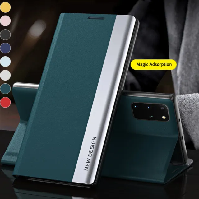Slim Leather Flip Case Stand Phone Cover for Samsung Galaxy Note20 Ultra 10+ 9 8
