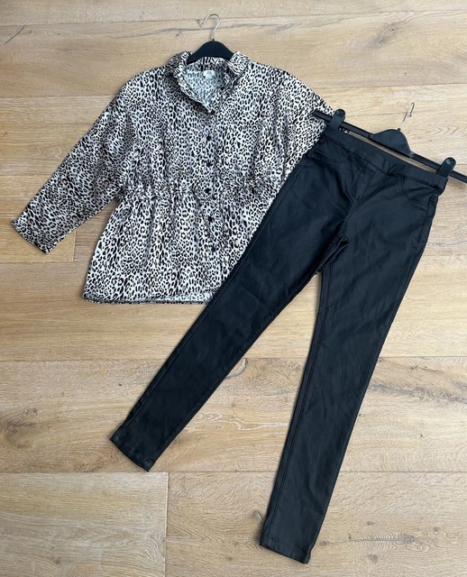 JEANS DENIM RIVER ISLAND Ragazze M V B Rosa - Età 5 anni