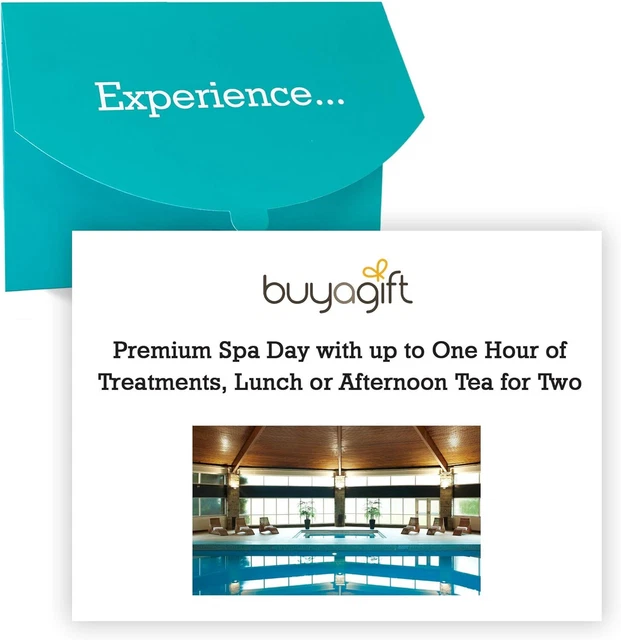 Buyagift Premium Spa Day with 1 Hour of Treatments, Lunch or Afternoon Tea for 2