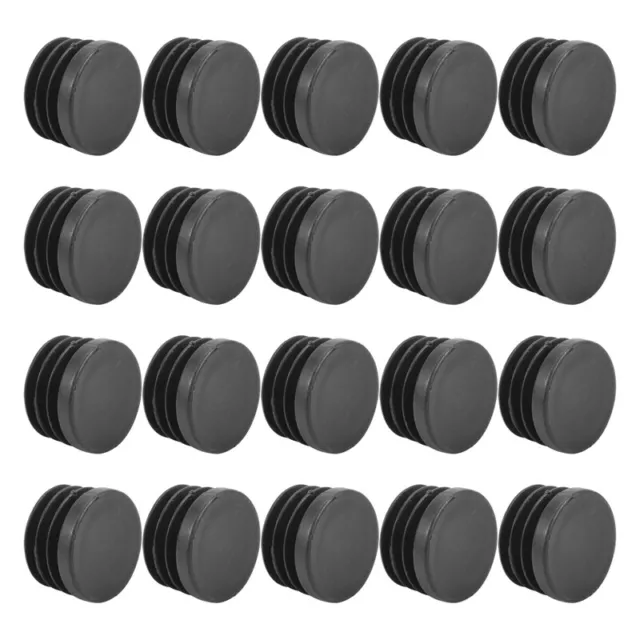 20 Pcs en plastique  25mm Dia Obturateur Embouts couverture de Tube rond T8942