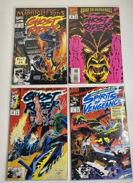 Lot Of 12 GHOST RIDER Comics! Marvel Wolverine Spirits Of Vengeance