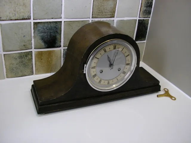 Restored Classic English Striking Mantle Clock