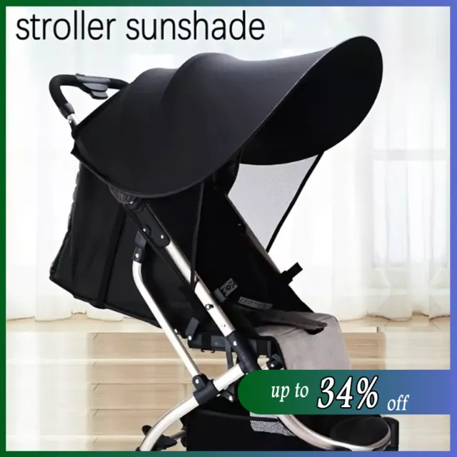 Breathable Pram Sun Shade,Stroller Sun Shade Canopy for Pushchair,Buggy,Stroller