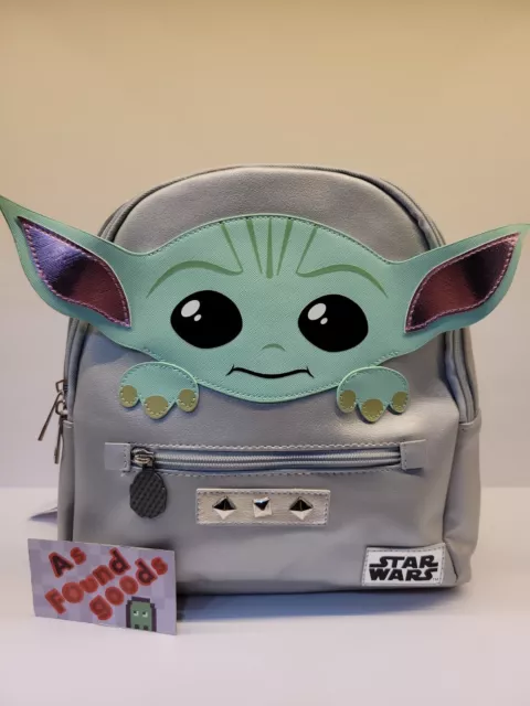 Star Wars Disney Bioworld Mandalorian Baby Yoda Mini Backpack NEW