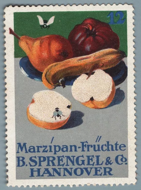 ES1958 Poster stamps advertising: Sprengel Marzipan fruits - Hannover