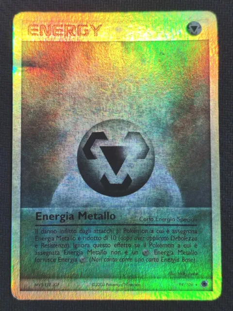 Pokemon HOLO Foil Energia Metallica 94/109 Ex Rubino E Zaffiro