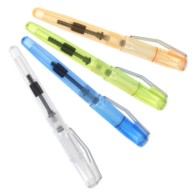 4 piezas cepillo de acuarela portátil lápiz nailon cabello caligrafía lápices de recarga