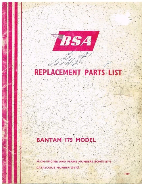 Parts Catalogues, Motorcycle Manuals & Literature, Vehicle Parts