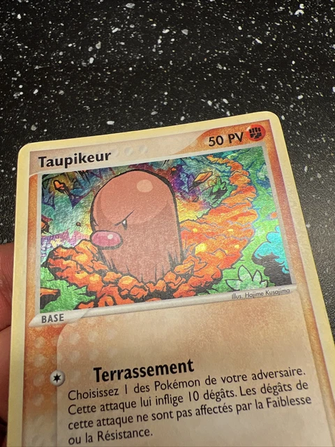 61/112 ex red light green leaf Holo reverse leaf Pokemon Mole Card VF fr fra 3