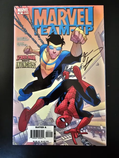 Marvel Team-Up #14 Invincible Spider-Man Direct Edition Signed By Kirkman no COA
