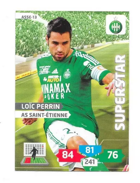 Carte Bergessio Star Player ASSE Saint-Etienne Adrenalyn XL football card  panini