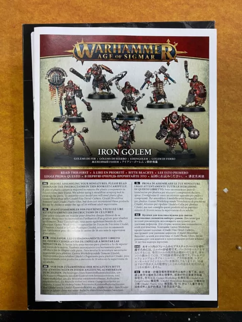 Warhammer Age of Sigmar - Slaves To Darkness Iron Golems - New OOP