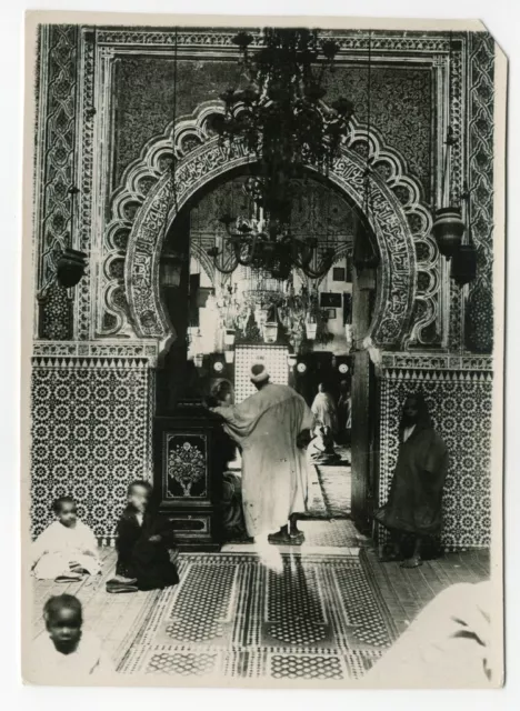 Maroc, Fès Fez, Studio Joseph Bouhsira, vintage silver photo c. 1920