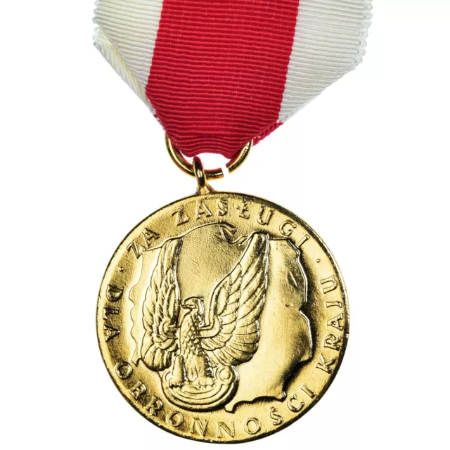 [#1152526] Pologne, Mérite pour la Défense Nationale, Classe Or, Médaille, Non c