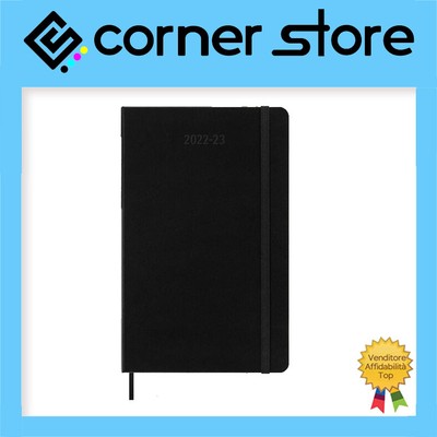 Agenda Moleskine Agenda Settimanale Oriz+Taccuino 2022/2023 22/23-18Mesi-Hard-13x21Nero 