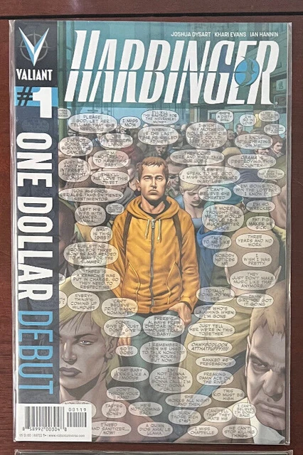HARBINGER #1 One Dollar Debut Edition VALIANT COMICS 2013 Joshua Dysart