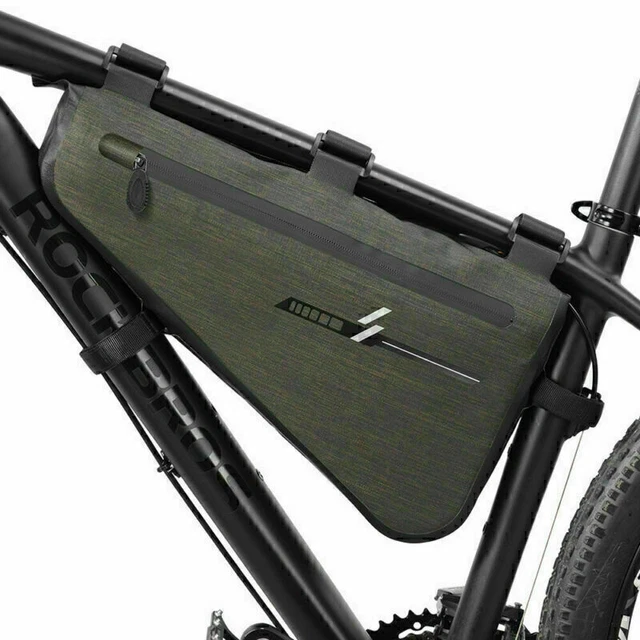 Sac De Rangement Triangulaire Pour Cadre Vélo, Poche étanche Sous Le Tube Diagonal, Noir