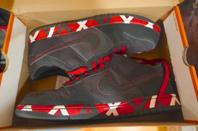 NIKE DUNK LOW EVH VAN HALEN SHOES RARE Size 14 Excellent