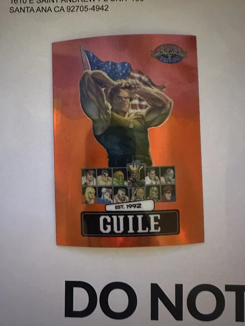 PSAマガジン STREET FIGHTER2 特典 ガイル ブルースター 30 PSA MAGAZINE GUILE Cover Street Fighter 2: Champion Edition