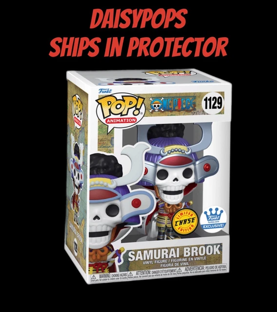 Figura De Vinilo Exclusiva De Samurai Brook De One Piece - Edición Coleccionable Funko, Para Fans