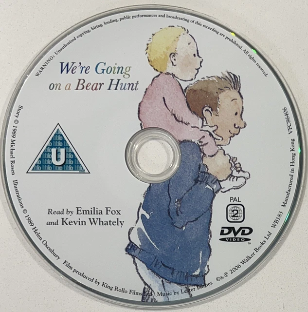 WE'RE GOING ON a Bear Hunt - DVD Disc Only In A Clear Sleeve - Free ...
