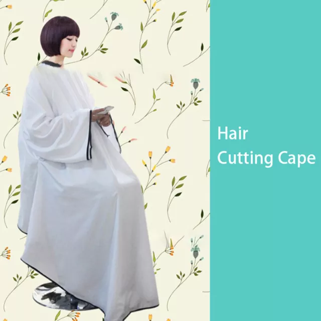 1 pieza Salón Capa de corte de pelo Mangas Largas Corte de pelo Delantal Peluquería Vestido Envolvente@