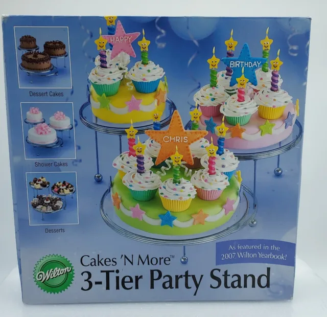 Wilton Cakes N More  3-Tier Party Stand Cakes Appetizers Party Celebration