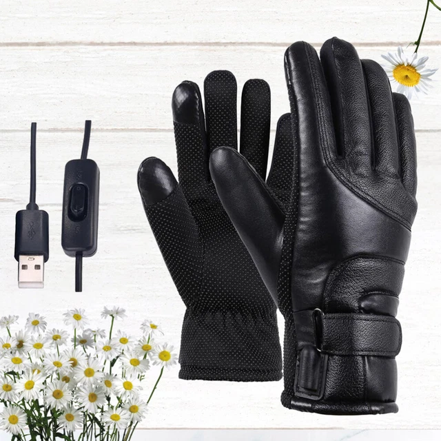 gants pour hommes gants d'hiver pour hommes mitaine chauffe main Rechargeable