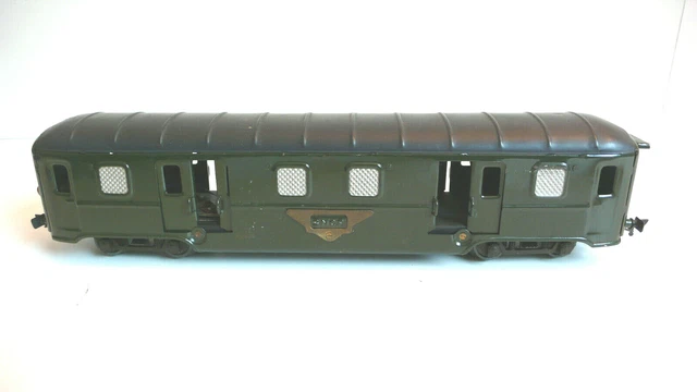 JEP O WAGON VOYAGEURS CIWL À BOGIES SNCF TÔLE Lg37 cm 1945/51 BON