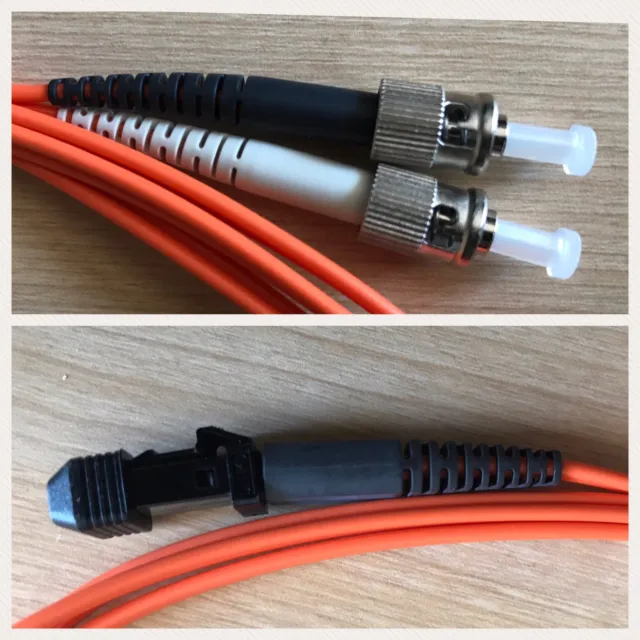 AFC Fibre Optic Patch Lead Cable, MTRJ to ST, Multimode Duplex, 2mm, 3 meters