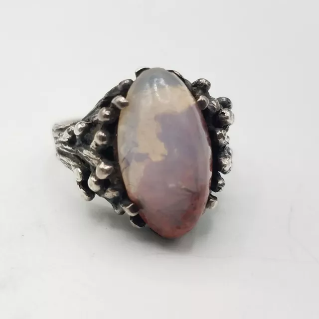 925 Silver & Phantom Quartz Ring Size 6.25
