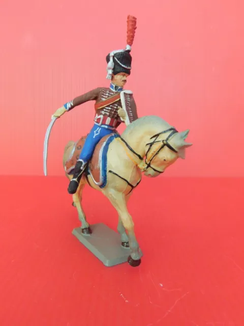 Starlux / Collection Du 1Er Empire  :    Rare Hussard A Cheval    -