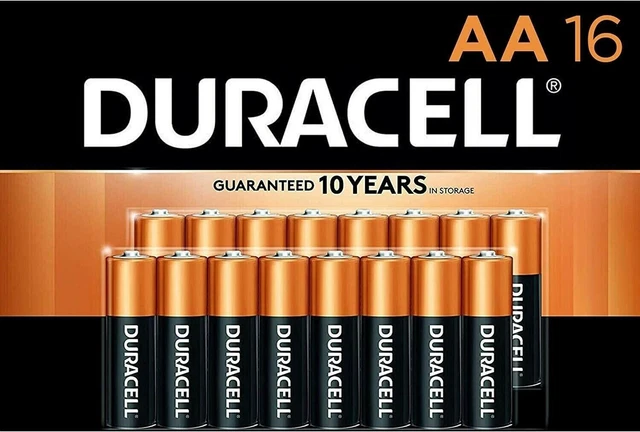 Duracell AA Alkaline Batteries 32 (2 X16 Pack) *NEW* Exp. 2034 !! USA