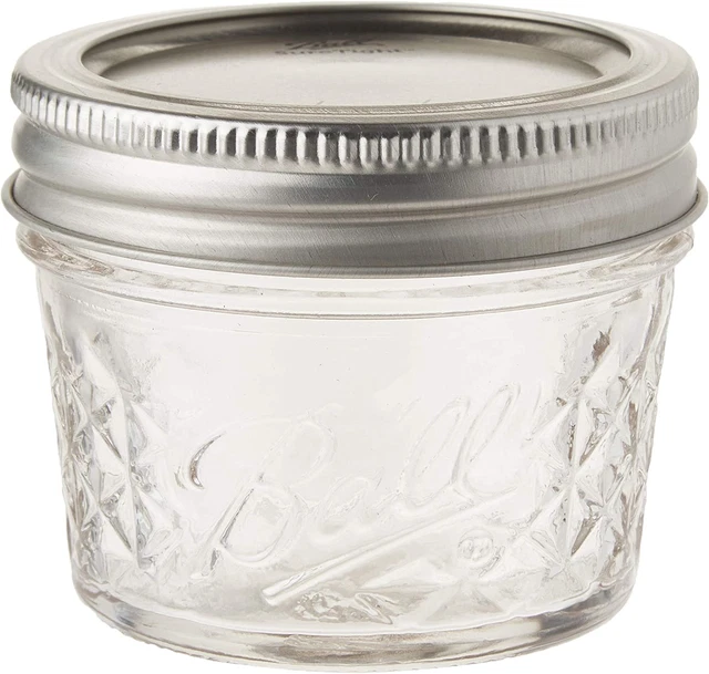 Tota 4-Ounce Quilted Crystal Jelly Lids and Bands, Set of 12-2 Pack (Total 24 Ja